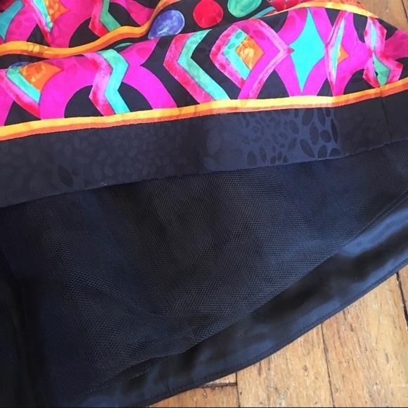 𝅺DEADSTOCK vintage dress 80s NWT tulle skirt strapless bodice corset A.J. Bari - Picture 9 of 15